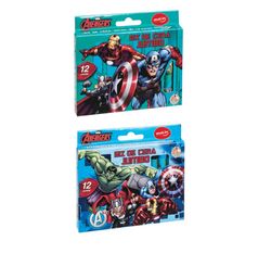 GIZ DE CERA JUMBO AVENGERS CAIXA C/ 12 CORES