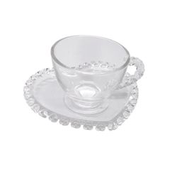 XICARA P/CAFE C/PIRES DE CRISTAL CORACAO 80ML