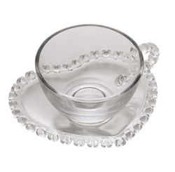 XICARA P/CHA C/PIRES DE CRISTAL CORACAO 170ML