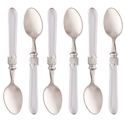 CONJUNTO 6 COLHERES P/MESA ACO INOX  DESTINY 20,5CM