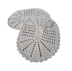 TAPETE OVAL CROCHE 0,50 X 0,35 CRU