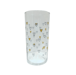 COPO MANCHESTER 300 ML LOVE - CORACAO DOURADO LUVA COM 1