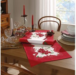 TRILHO DE MESA ATHENAS ESTAMPADO 35CM X 1,00M - NATAL 104