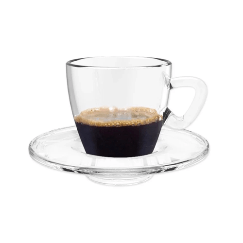 Jogo de 12 pecas para cafe Coffee Time em vidro 90ml (26476)