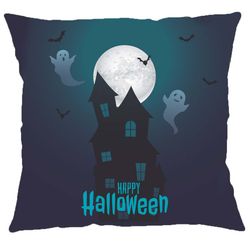 Capa P/ Almofada Veludo Digital Halloween 43m X 43