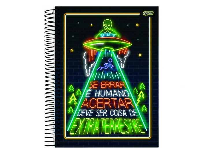 Caderno Espiral Univ Cd 20x1 320fls 02pt Placas Humor Fsc Niazi Chohfi 8518