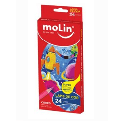 LAPIS COLOR PLUS BT C/ 24 - CORES