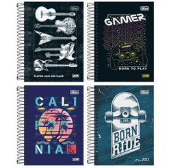 AGENDA ESPIRAL D+ MASCULINA 176FOLHAS (ANO 2022)