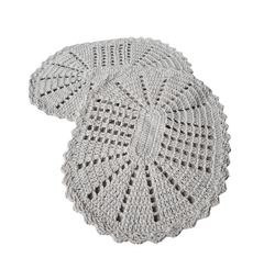 TAPETE OVAL CROCHE 0,40 X 0,75 CRU