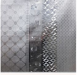 Plastico Termico Metalizado Lg1,37 Geometrico Prata 6146c 509