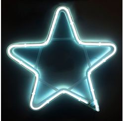 ESTRELA NEON BRANCA USO EXTERNO (15002)