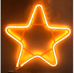 ESTRELA DE NEON WARM USO EXTERNO (15005)