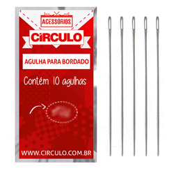 AGULHA DE BORDADO CIRCULO  Nº 24 - 3,8CM