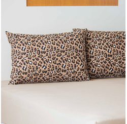 Jogo de Cama Queen Onca Marrom/castor