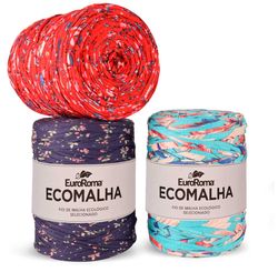 FIO DE MALHA EUROROMA ECOMALHA C/140M  ESTAMPAS FLORAIS