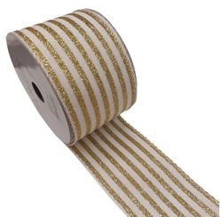 FITA NATALINA BRANCO E DOURADO 9604-153)