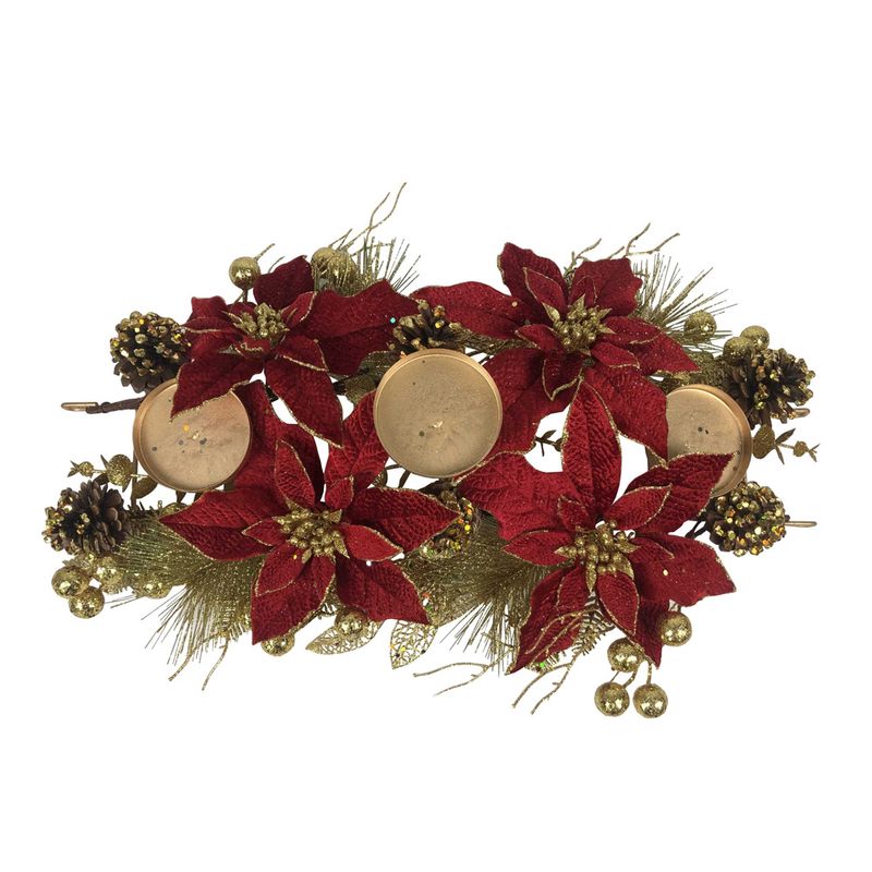 ENFEITE-DECORATIVO-CENTRO-MESA-60CM-ROMA-C-3-PORTA-VELAS-VERMELHO