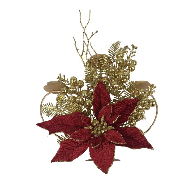 ENFEITE-DECORATIVO-CENTRO-MESA-23CM-ROMA-C-3-PORTA-VELAS-VERMELHO-T43143-9RG