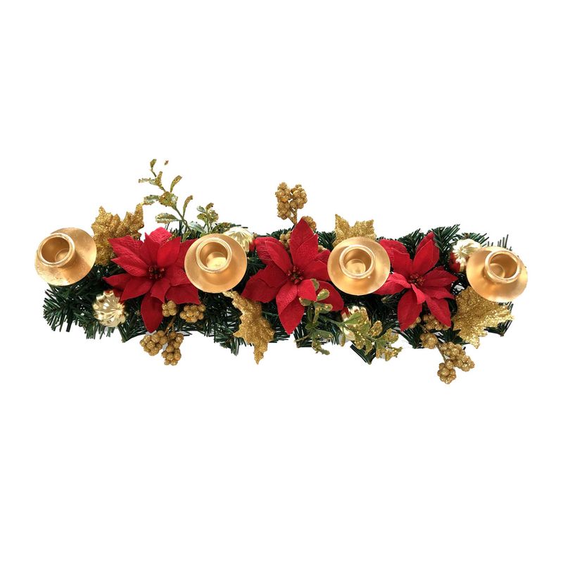 ENFEITE-DECORATIVO-CENTRO-MESA-45CM-ROMA-C-4-PORTA-VELAS-VERMELHO