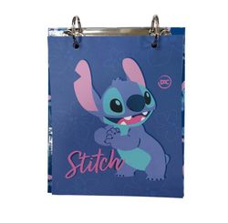 MINI FICHARIO 2 ARGOLAS 80FLS STITCH VERTICAL (3798)