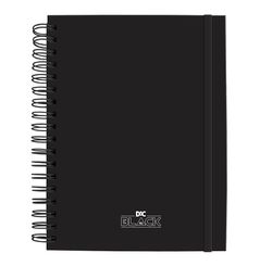 CADERNO SMART UNIV.80FLS DESTACAVEIS ALL BLACK FEC/ELAST.