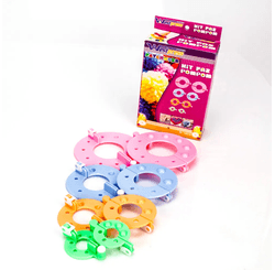 APARELHO DE FAZER POMPOM C/4 MEDIDAS