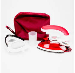 MINI FERRO DE PASSAR BIVOLT PORTATIL VERMELHO W-777 VERMELHO