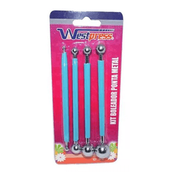 KIT BOLEADORES DE METAL 4 PECAS P,M,G,GG P/ BISCUIT
