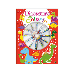 LIVRO CORES EM ACAO! DINOSSAURO PARA COLORIR
