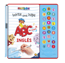 LIVRO ESCUTE E APRENDA! ESCREVA E APAGUE ABC COM SONS - INGLES
