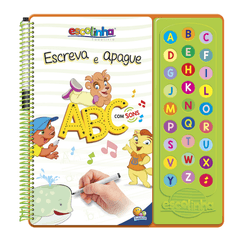 LIVRO ESCUTE E APRENDA! ESCREVA E APAGUE ABC COM SONS