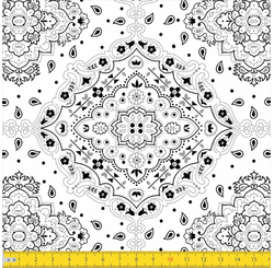 Tecido Tricoline Estampado Soft Lg1,50 2123 Bandanas Var 17