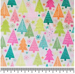 Tecido Tricoline Infantino Lg1,48 63510 Christmas Tre Cor 01