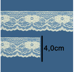 Renda 100%poliamida R003 38mm C/50m