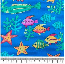 Tecido Tricoline Infantino Lg1,40 6437 22341 Peixes 01