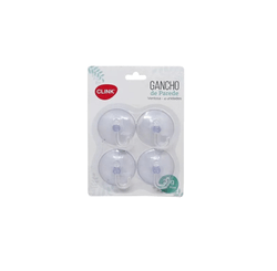 Kit 4 Pcs Gancho Parede