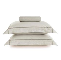 JOGO DE CAMA PERCAL 180 FIOS EST QUEEN LEAL 3 PCS