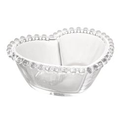 BOWL EM CRISTAL WOLFF PEARL CORACAO 18X15X6CM
