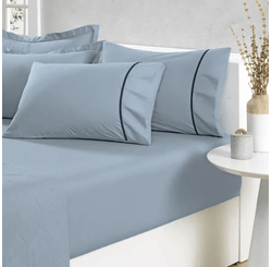 Jogo de Cama Percal 180 Fios Liam  King 3 Pcs Allure/marinho