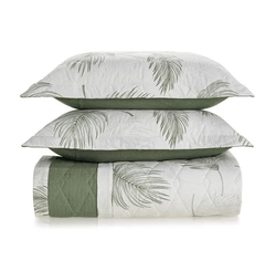 Colcha Com Porta Travesseiro Queen 150 Fios  Viana