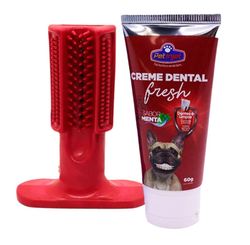 BRINQUEDO DENTAL PLAY E CREME DENTAL VERMELHO
