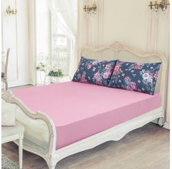 Jogo de Cama Queen Lima/ Rosa Cravo