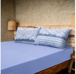 Jogo de Cama King Guadalajara/azul Jeans