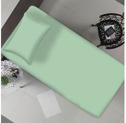 Jogo de Cama Liso Solteiro Verde Topazio