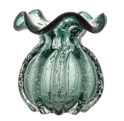 Vaso Vidro Italy Verde Esmeralda