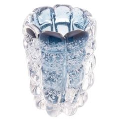 Vaso de Vidro Italy Azul 10x13cm