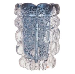Vaso de Vidro Italy Azul 12cm X 17cm