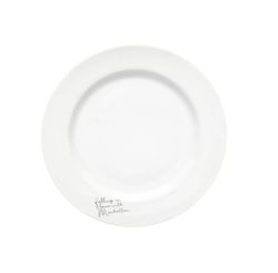 Prato Sobremesa Manhattan Branco 19cm