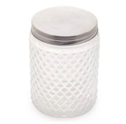 Porta Mantimento de Vidro Sortido Com Tampa Inox 500ml
