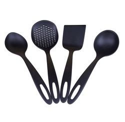 Jogo Utensilios Ability Nylon Preto 4 Pecas